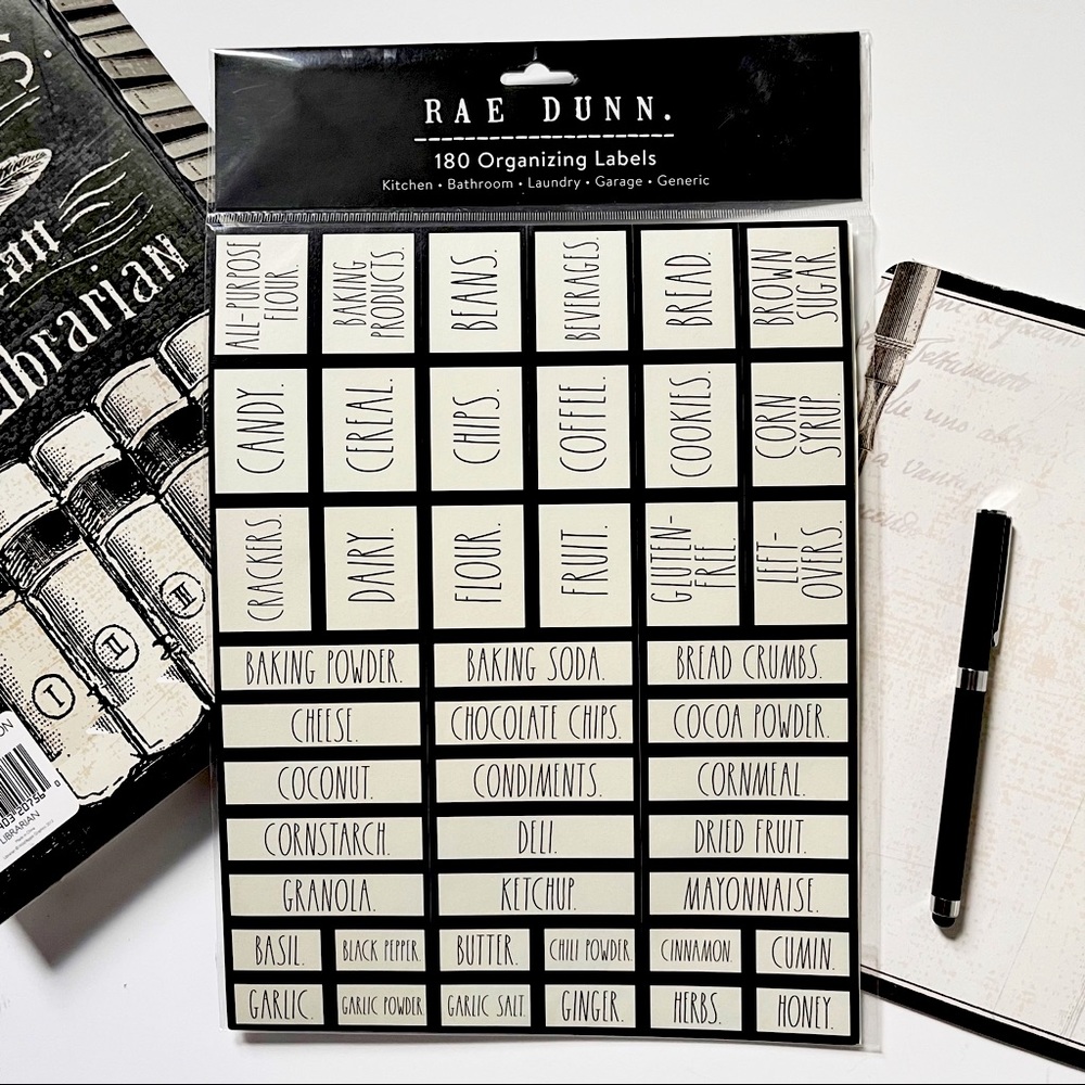 New Rae Dunn 180 Organizing Labels